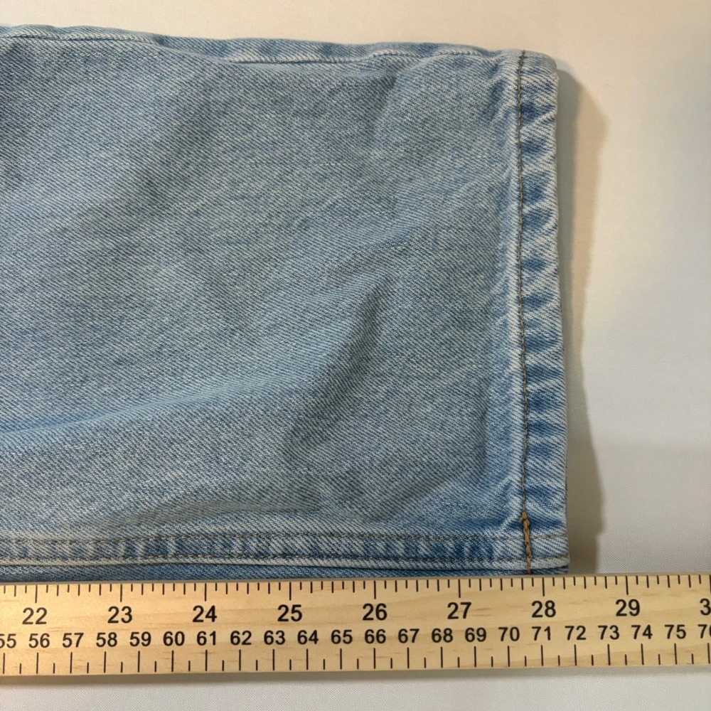 Everlane The Cheeky Jean Light Wash Blue High Rise Straight Leg Denim Size 33 R - Picture 11 of 12